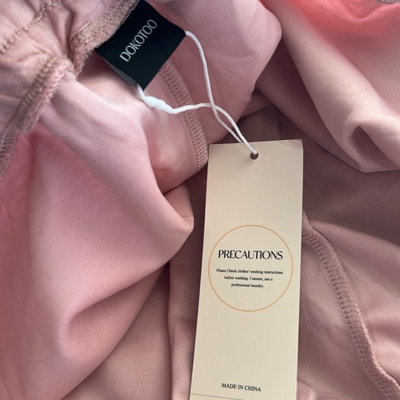 Dokotoo Women's Pink Wide Leg Pants - Picture 8 of 10